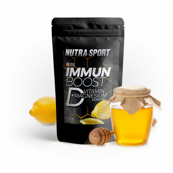 ImmunBoost D-vitamin + magnesium honey&amp;lemon